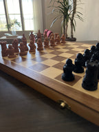 Regnum unique chess set, modern centerpiece chess pieces, artist-designed, Tree House Chess