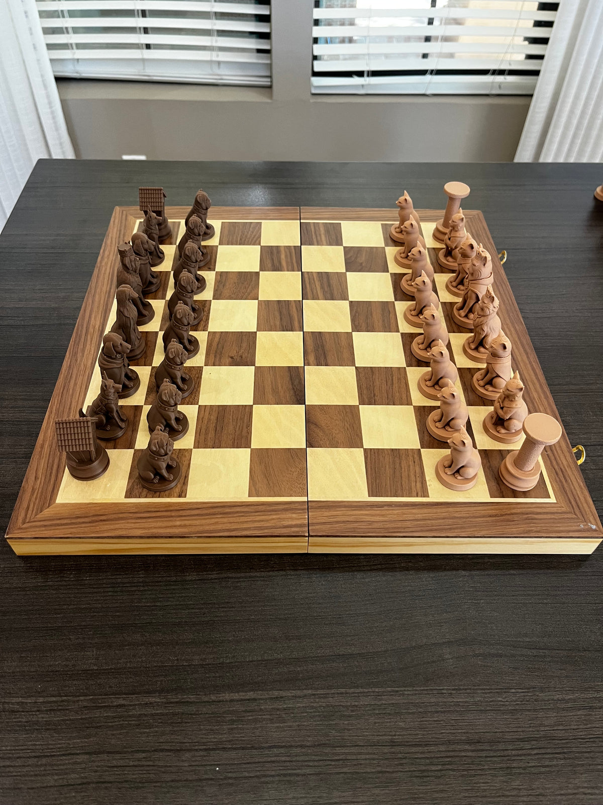 Cats VS Dogs Chess Set