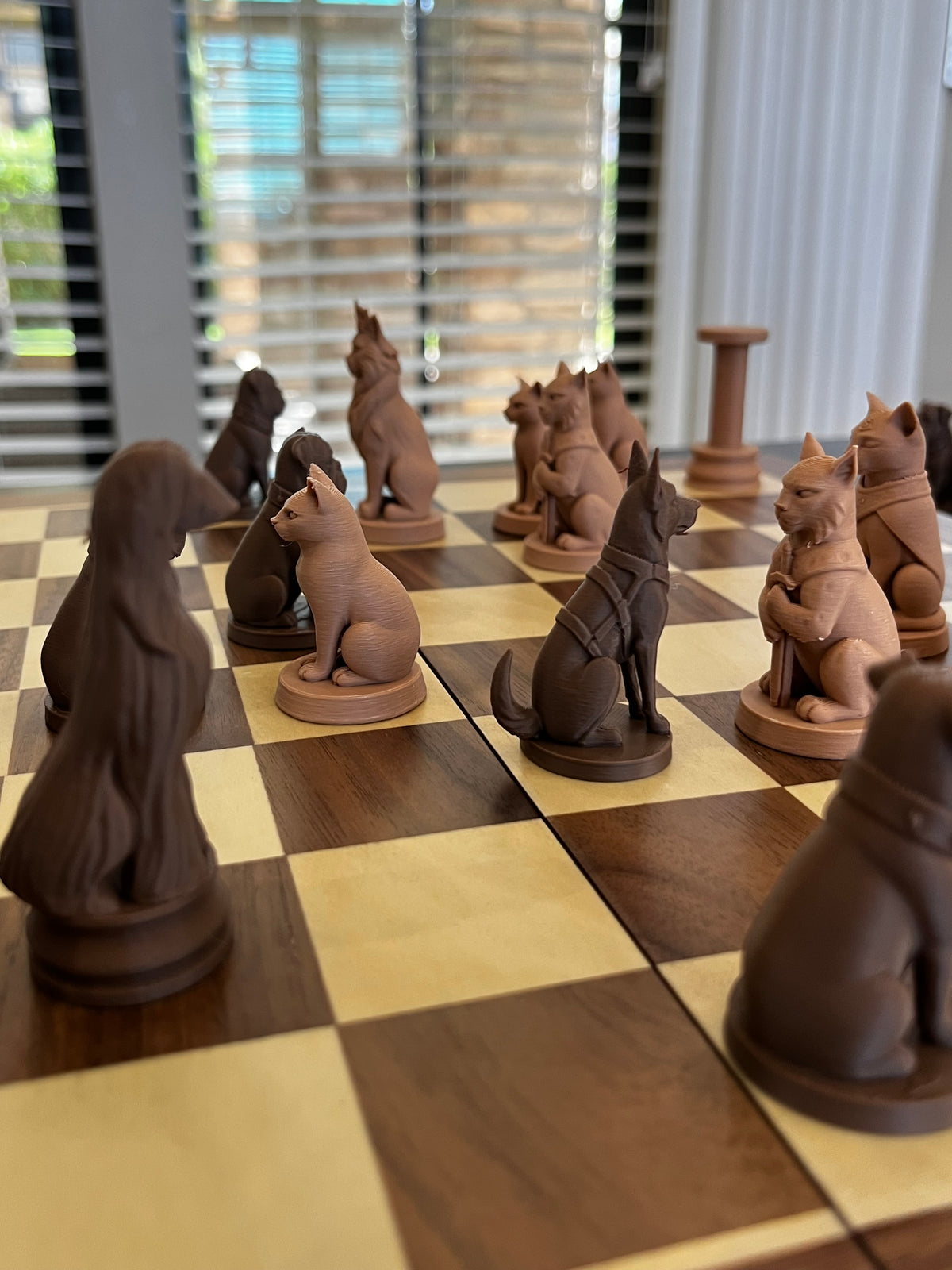 Cats VS Dogs Chess Set