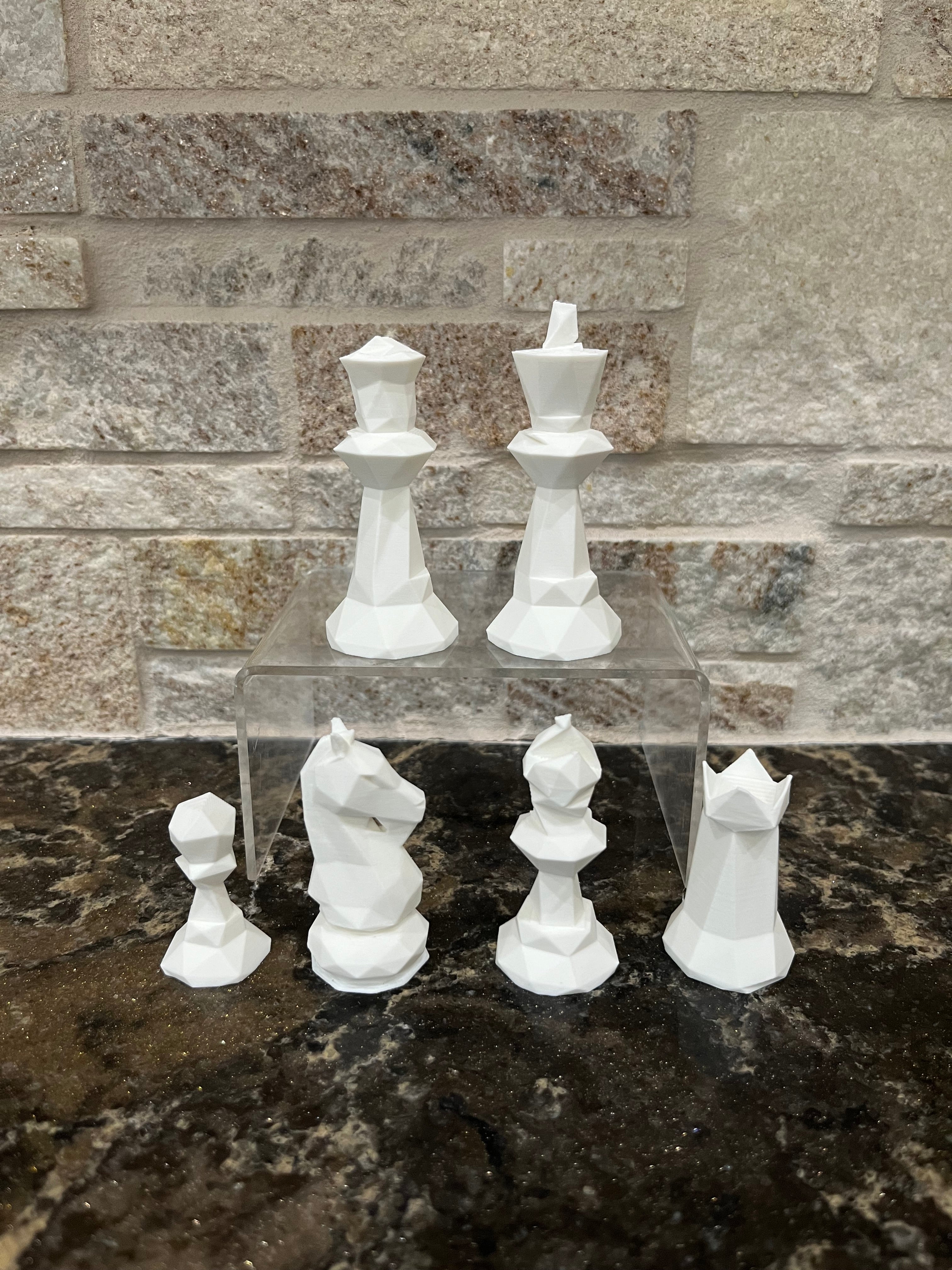 Low-Poly Chess Set