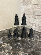 Maharaja artist-designed chess set, Mughal court chess pieces, eco-friendly Bio-Polymer, Tree House Chess