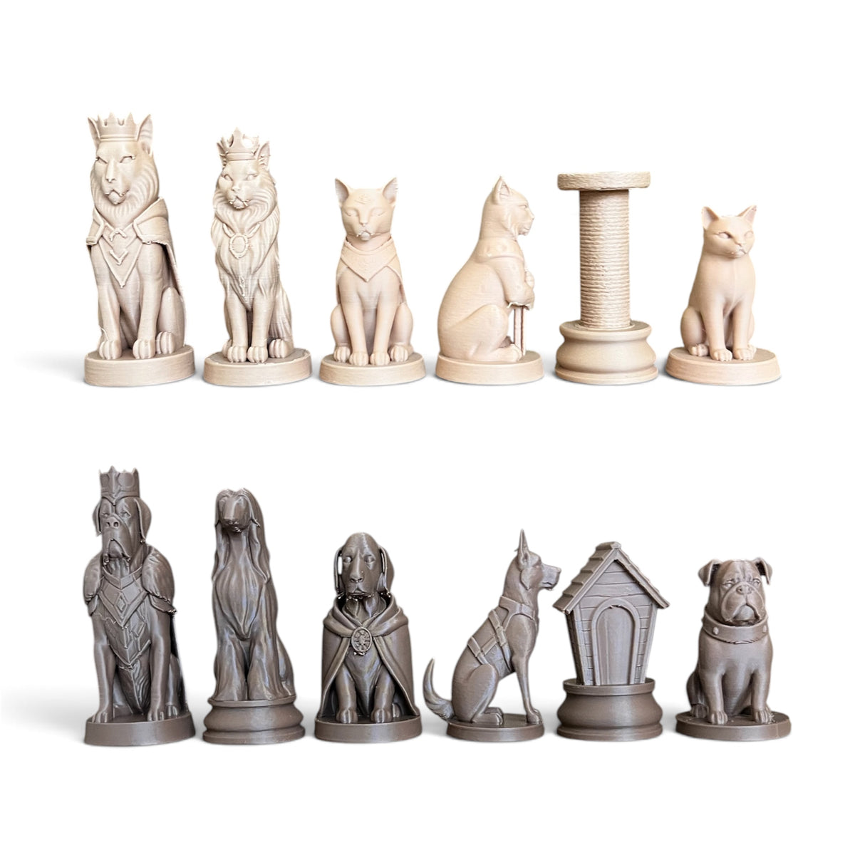 Cats VS Dogs Chess Set