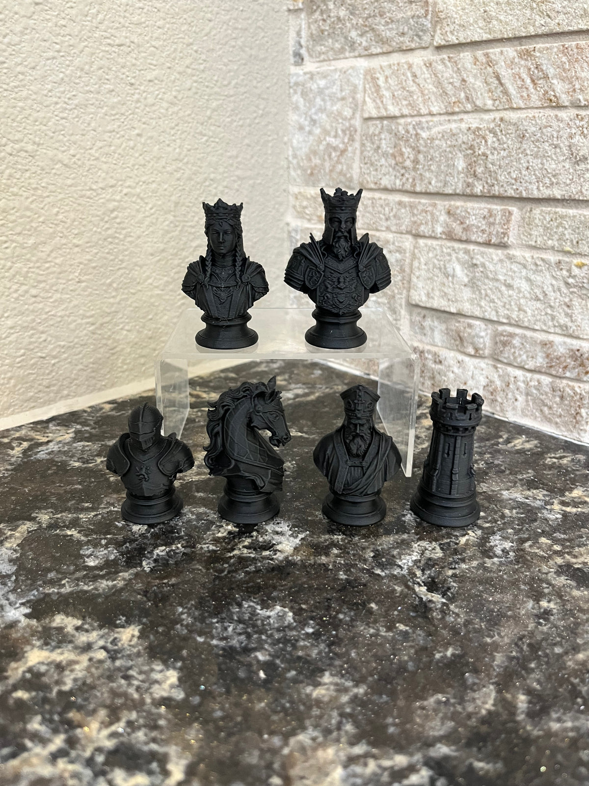 Tree Chess Set Knight Chess Set | Sculpted Artist-Designed Chess | Tree House Chess