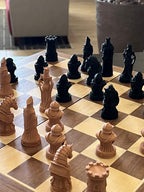 Regnum unique chess set, modern centerpiece chess pieces, artist-designed, Tree House Chess