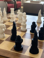 Regnum unique chess set, modern centerpiece chess pieces, artist-designed, Tree House Chess