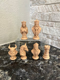 Viking unique chess set, Norse warrior chess pieces, artist-designed, Tree House Chess