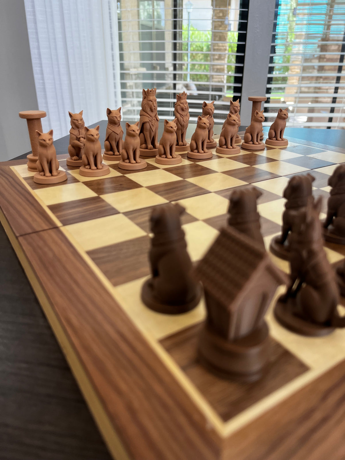 Cats VS Dogs Chess Set