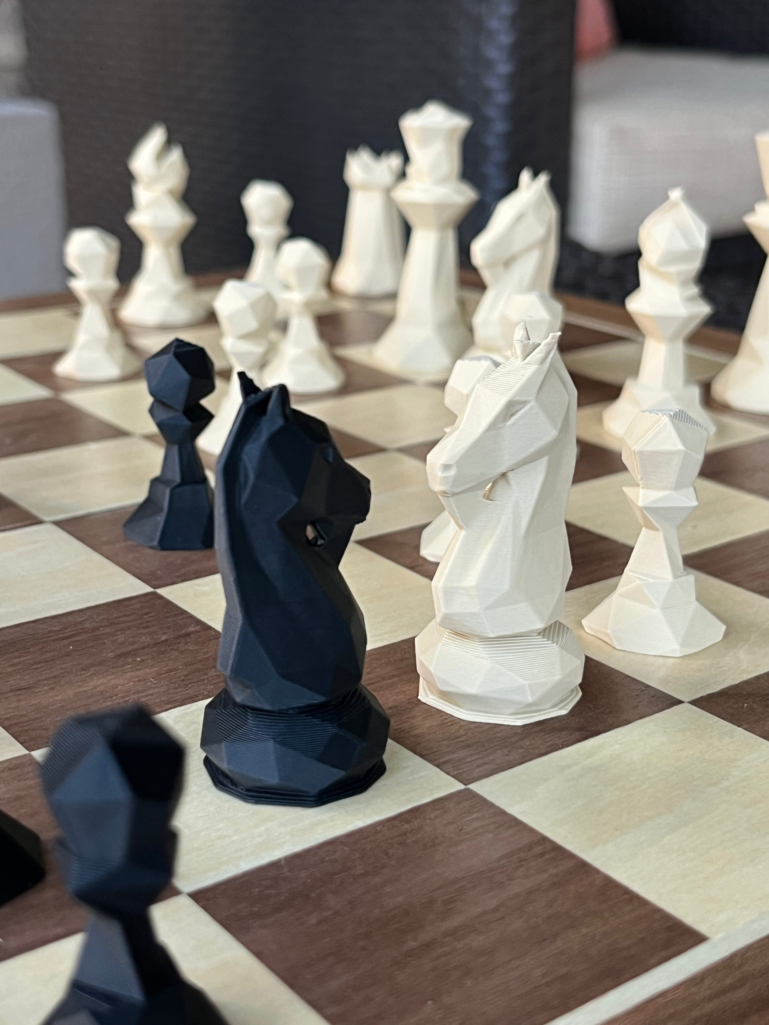 Low-Poly Chess Set